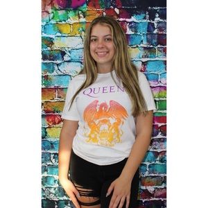 Queen Crest Graphic Band Tee